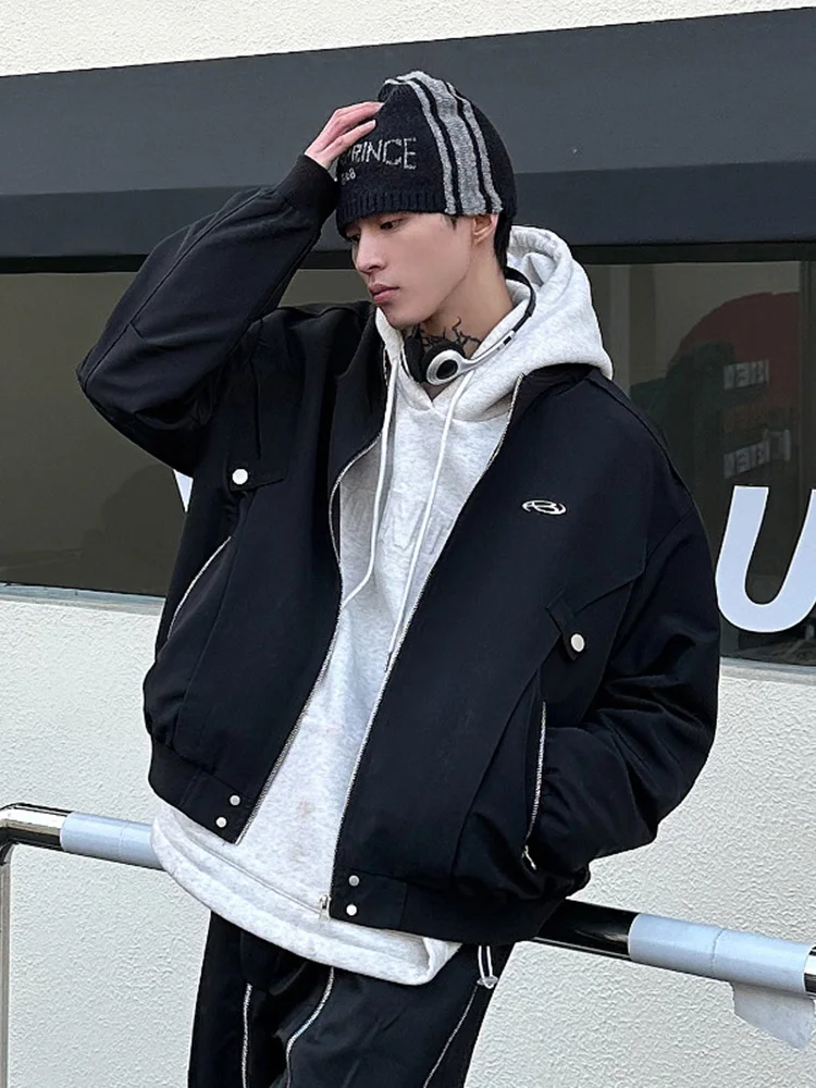 Мужская бейсбольная куртка Cool Street Style, короткая куртка-пилот, весенне-осенняя, в американском стиле High Street, повседневная модная верхняя одежда
Мужская бейсбольная куртка Cool Street Style, короткая куртка-пилот, весенне-осенняя, в американском стиле High Street, повседневная модная верхняя одежда