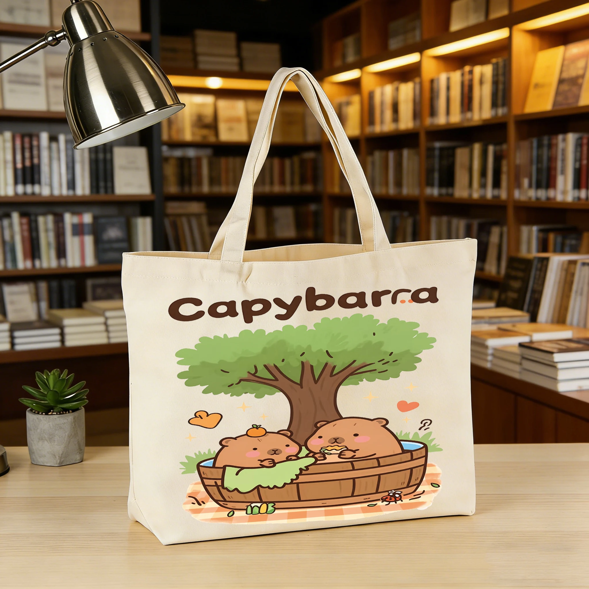 1PC Capybara Pattern Canvas Bag Simple Eco-Friendly Single Shoulder Bag Creative Large Capacity Commuter Bag
1PC Capybara Pattern Canvas Bag Simple Eco-Friendly Single Shoulder Bag Creative Large Capacity Commuter Bag
