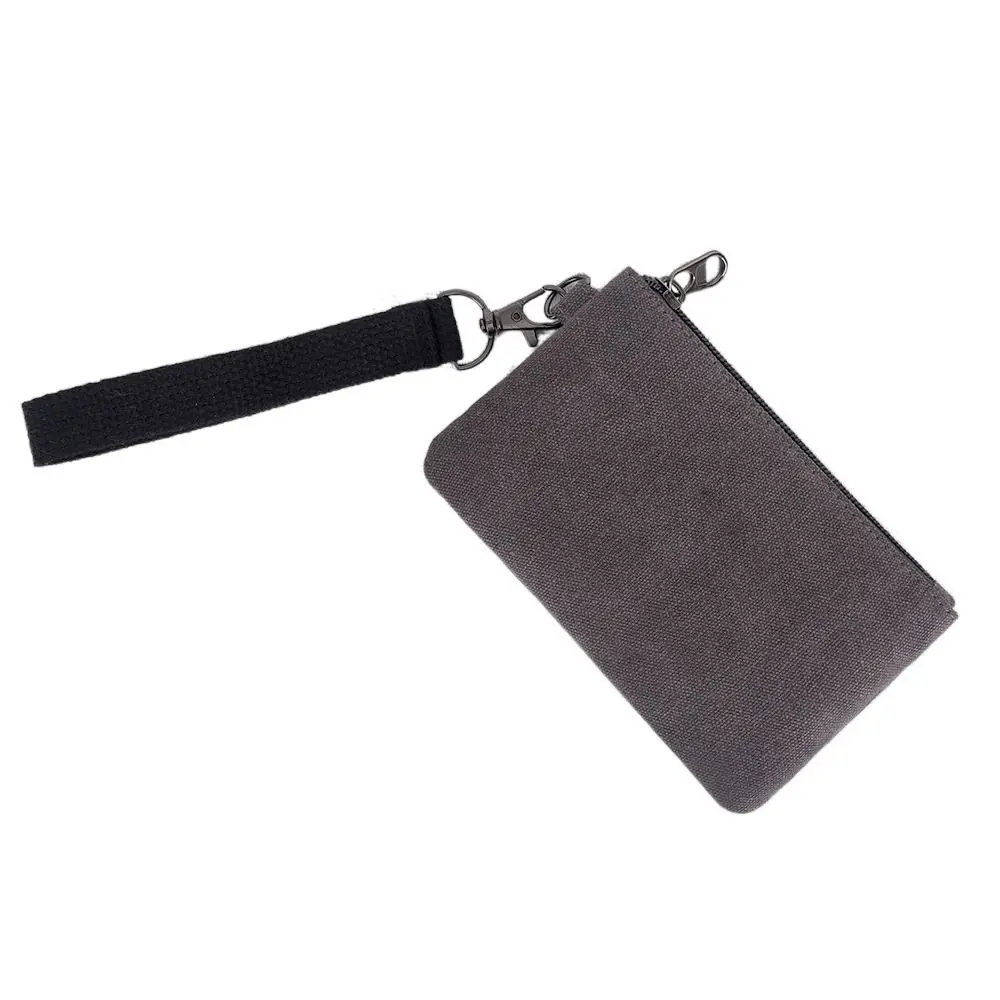Simple Korean Style Canvas Coin Purse Wrist Bag with Lanyard Small Item Bag Canvas Solid Color Card Storage Bag Outdoor
Simple Korean Style Canvas Coin Purse Wrist Bag with Lanyard Small Item Bag Canvas Solid Color Card Storage Bag Outdoor
