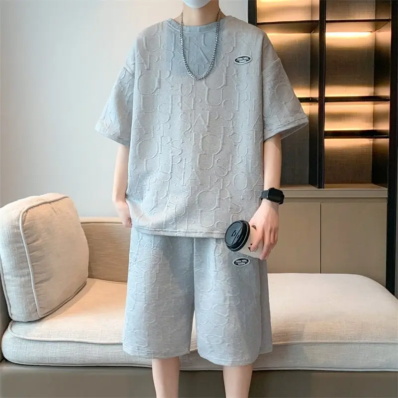 Men's Waffle 3D Summer Suit 2025 New Casual T-shirt + Shorts Suit Men's Tracksuit Solid Color Tracksuit Loose Suit
Men's Waffle 3D Summer Suit 2025 New Casual T-shirt + Shorts Suit Men's Tracksuit Solid Color Tracksuit Loose Suit