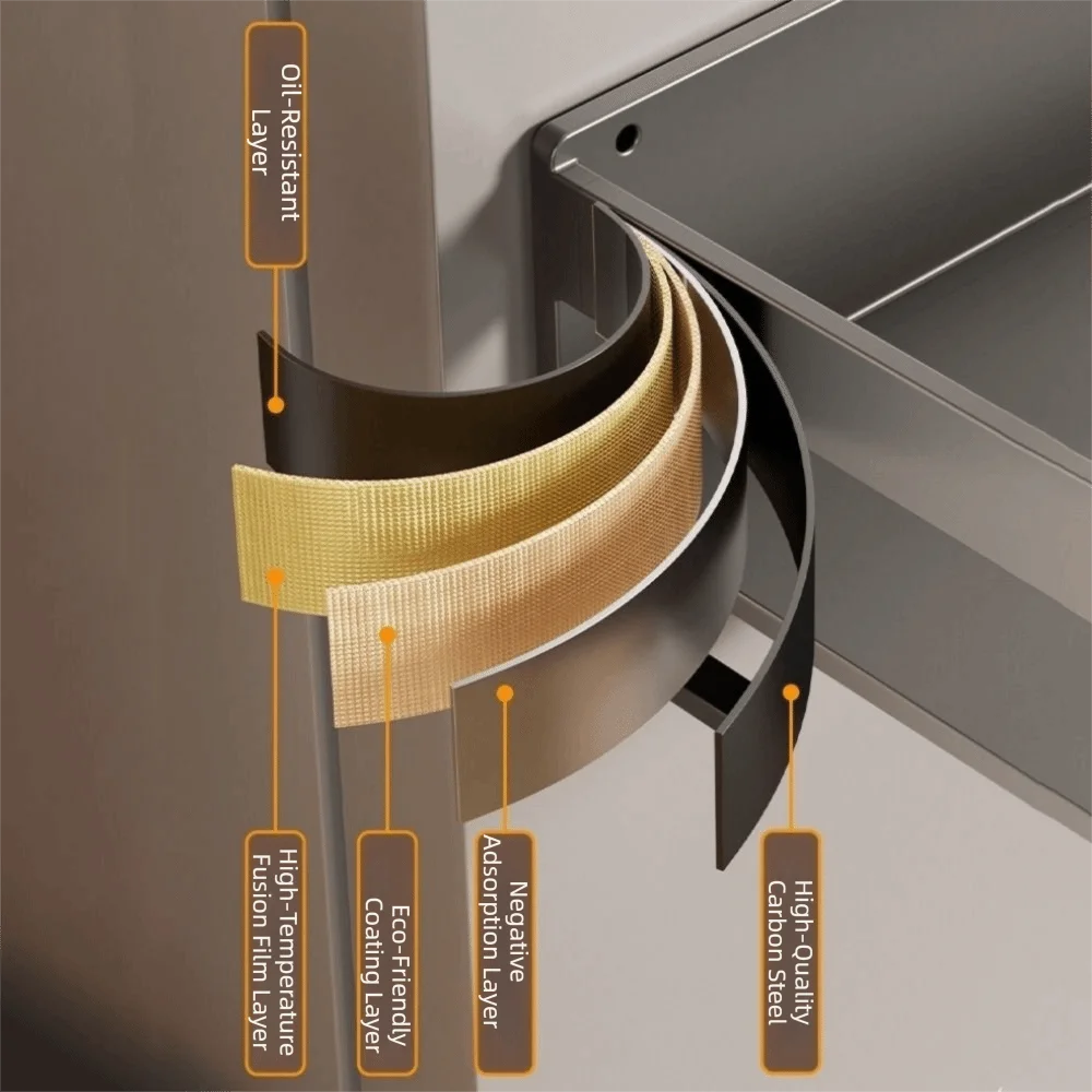 Carbon Steel Refrigerator Magnetic Shelf Punch Free Large Capacity Kitchen Storage Shelves Space Saving Wall Mounted
Carbon Steel Refrigerator Magnetic Shelf Punch Free Large Capacity Kitchen Storage Shelves Space Saving Wall Mounted