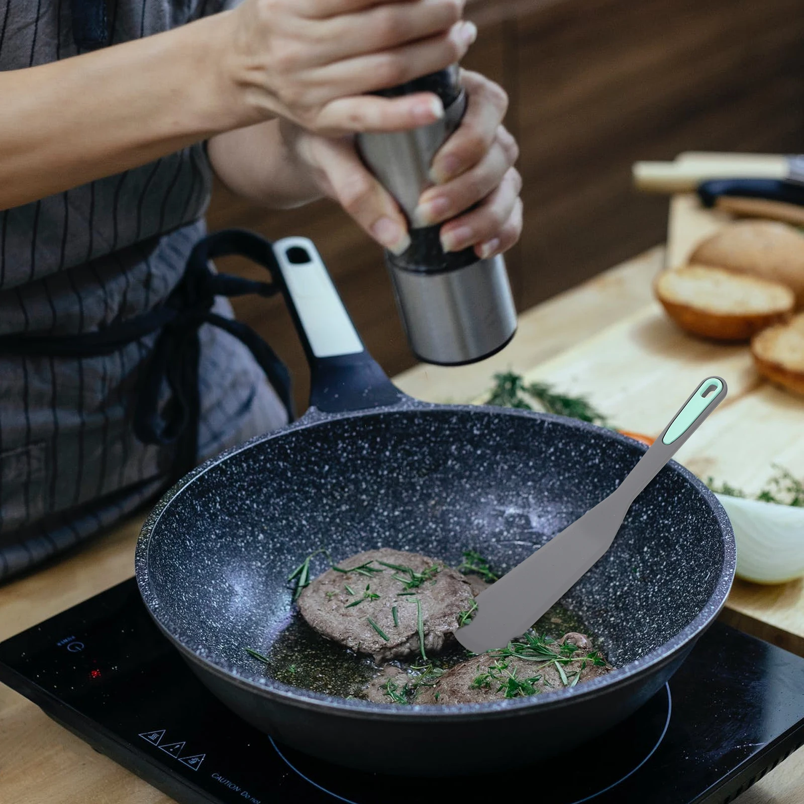 2pcs Silicone Mini Shovels Home Kitchen Steak Spatulas Frying Egg Spatulas Non-Stick Wall-Mountable Cooking Utensils
2pcs Silicone Mini Shovels Home Kitchen Steak Spatulas Frying Egg Spatulas Non-Stick Wall-Mountable Cooking Utensils