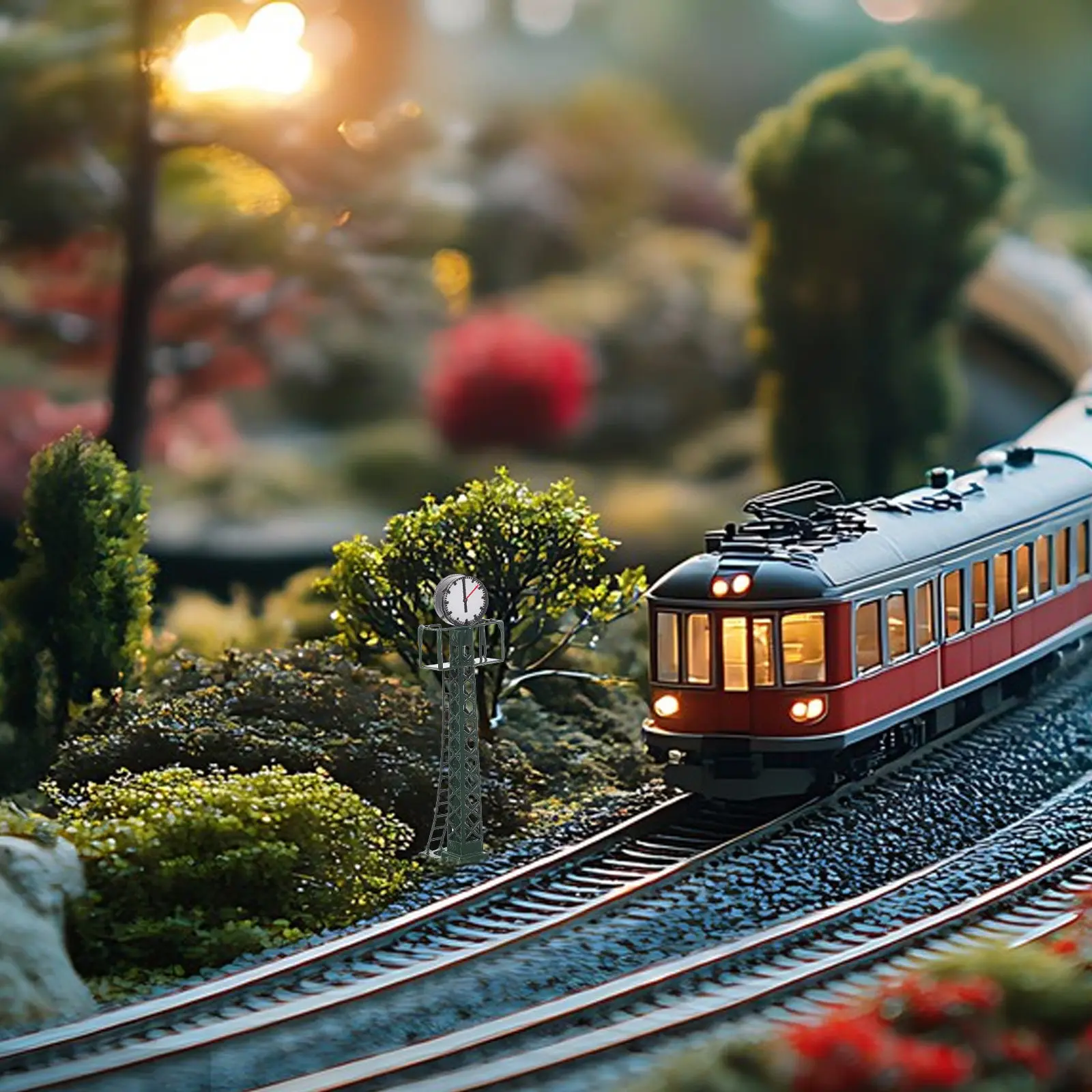 2Pcs Realistic Miniature Railway Clock Lamp for Train Platform Diorama Sand Table Layouts Building Accessories Micro Landscape
2Pcs Realistic Miniature Railway Clock Lamp for Train Platform Diorama Sand Table Layouts Building Accessories Micro Landscape