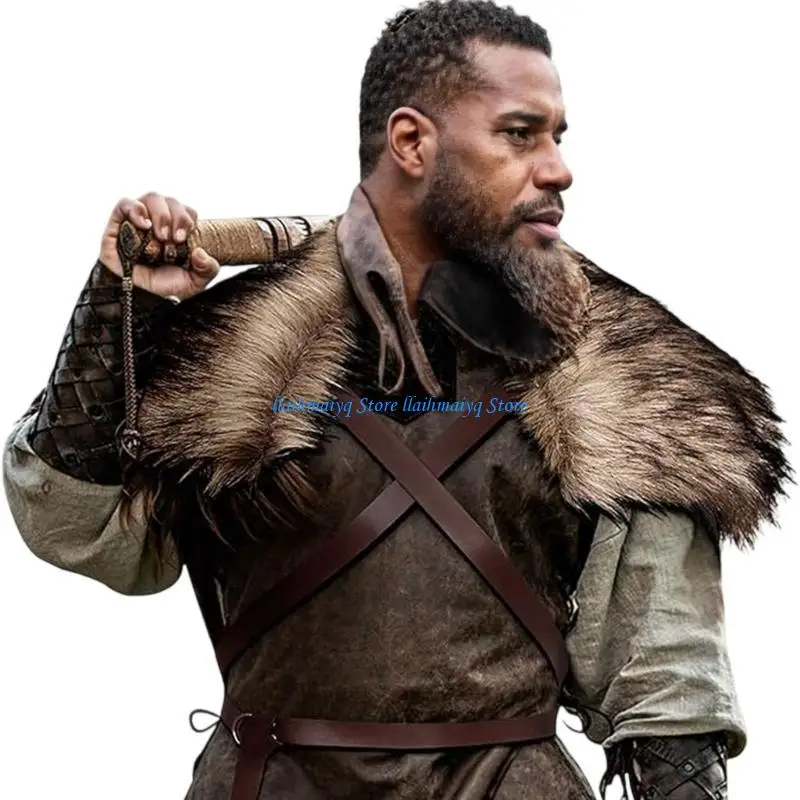 573B Warriour Shawl Medievals Knights Shoulder Wrap Halloween LARP Cosplay Costume
573B Warriour Shawl Medievals Knights Shoulder Wrap Halloween LARP Cosplay Costume