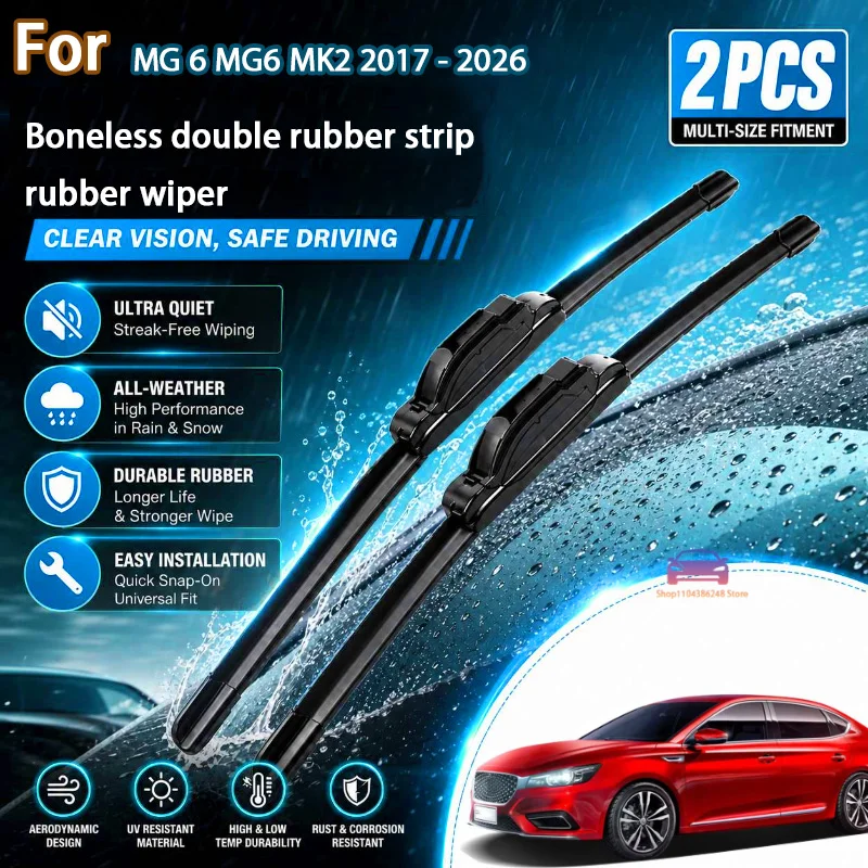 Front Wiper Blades For MG 6 MG6 MK2 2017 - 2026 Windshield Windscreen Clean Window Car Rain Brushes 24''+18'' Modification parts
Front Wiper Blades For MG 6 MG6 MK2 2017 - 2026 Windshield Windscreen Clean Window Car Rain Brushes 24''+18'' Modification parts