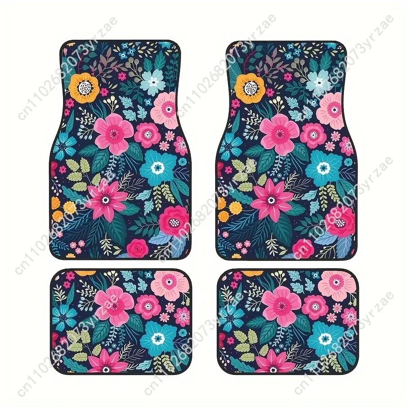 Floral Print 4pcs Universal Car Floor Mats All-Season Fashionable Auto Interio Absorbent Non-Slip Washable Car Floor Mats
Floral Print 4pcs Universal Car Floor Mats All-Season Fashionable Auto Interio Absorbent Non-Slip Washable Car Floor Mats