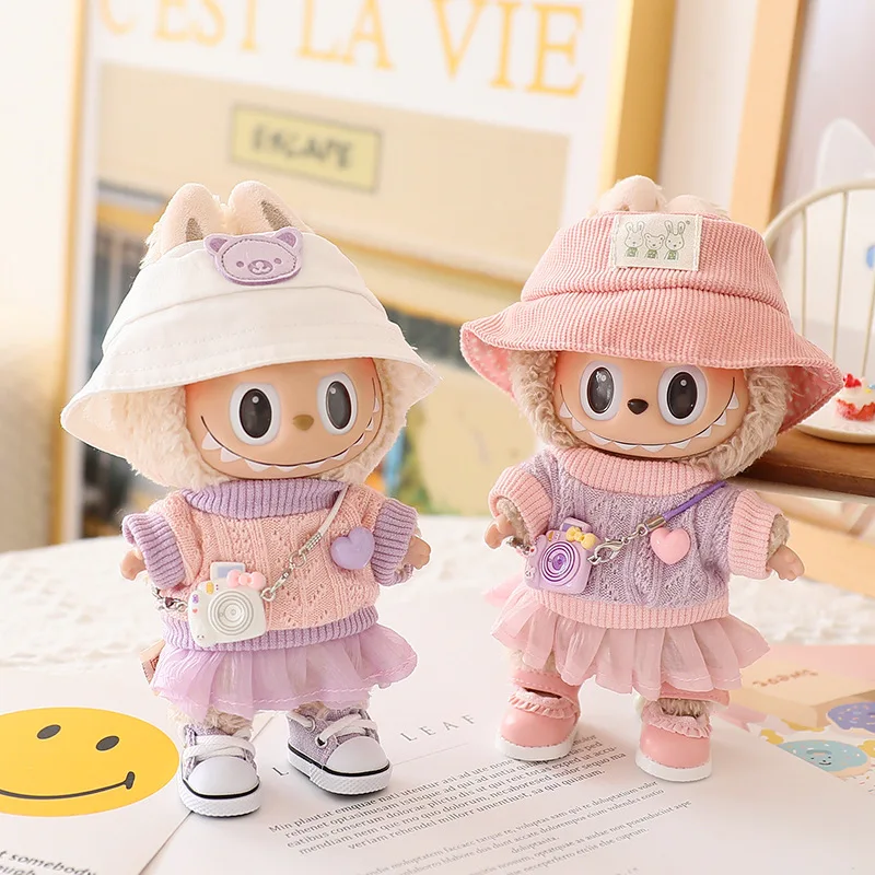 For Ropa Labubu Doll Clothes Outfit Accessories Sweater Yarn Skirt For 15/17cm Labubu Plush Doll's Clothing Girl Toy
For Ropa Labubu Doll Clothes Outfit Accessories Sweater Yarn Skirt For 15/17cm Labubu Plush Doll's Clothing Girl Toy