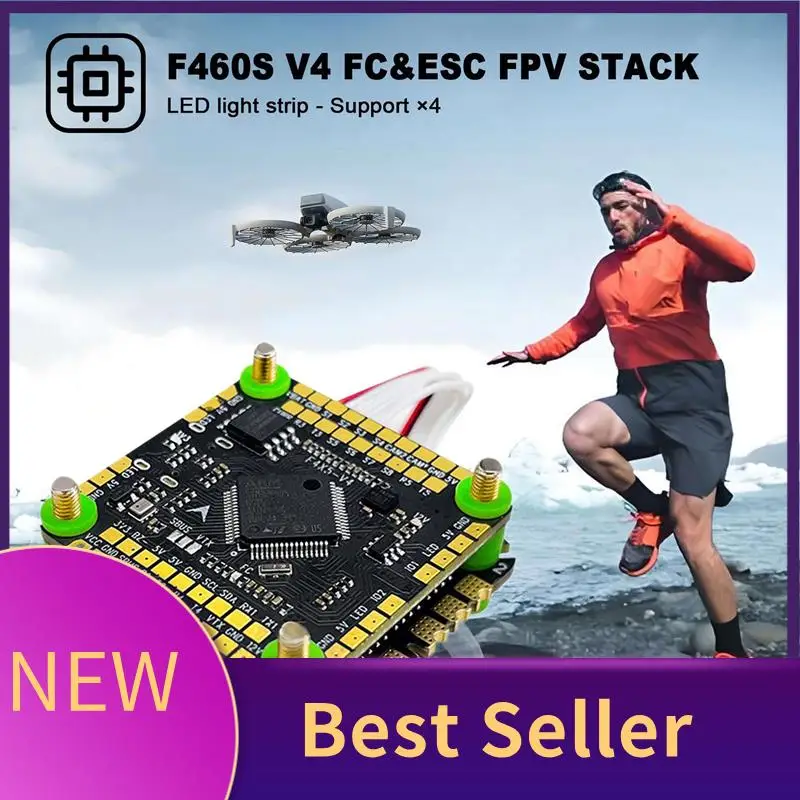 M07K-F460S V4 FC&ESC FPV Stack F405 V4 Flight Controller 60A 4In1 ESC 30X30 For RC FPV Drone
M07K-F460S V4 FC&ESC FPV Stack F405 V4 Flight Controller 60A 4In1 ESC 30X30 For RC FPV Drone