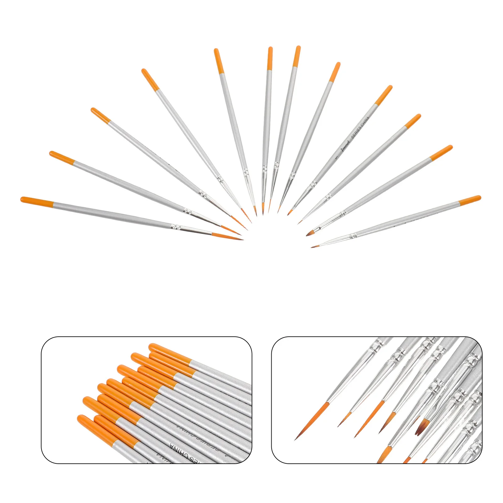 12Pcs Liner Brushes for Fine Detail Painting - Professional Watercolor Brush Set with Soft Nylon Bristles Ideal for Artists,
12Pcs Liner Brushes for Fine Detail Painting - Professional Watercolor Brush Set with Soft Nylon Bristles Ideal for Artists,