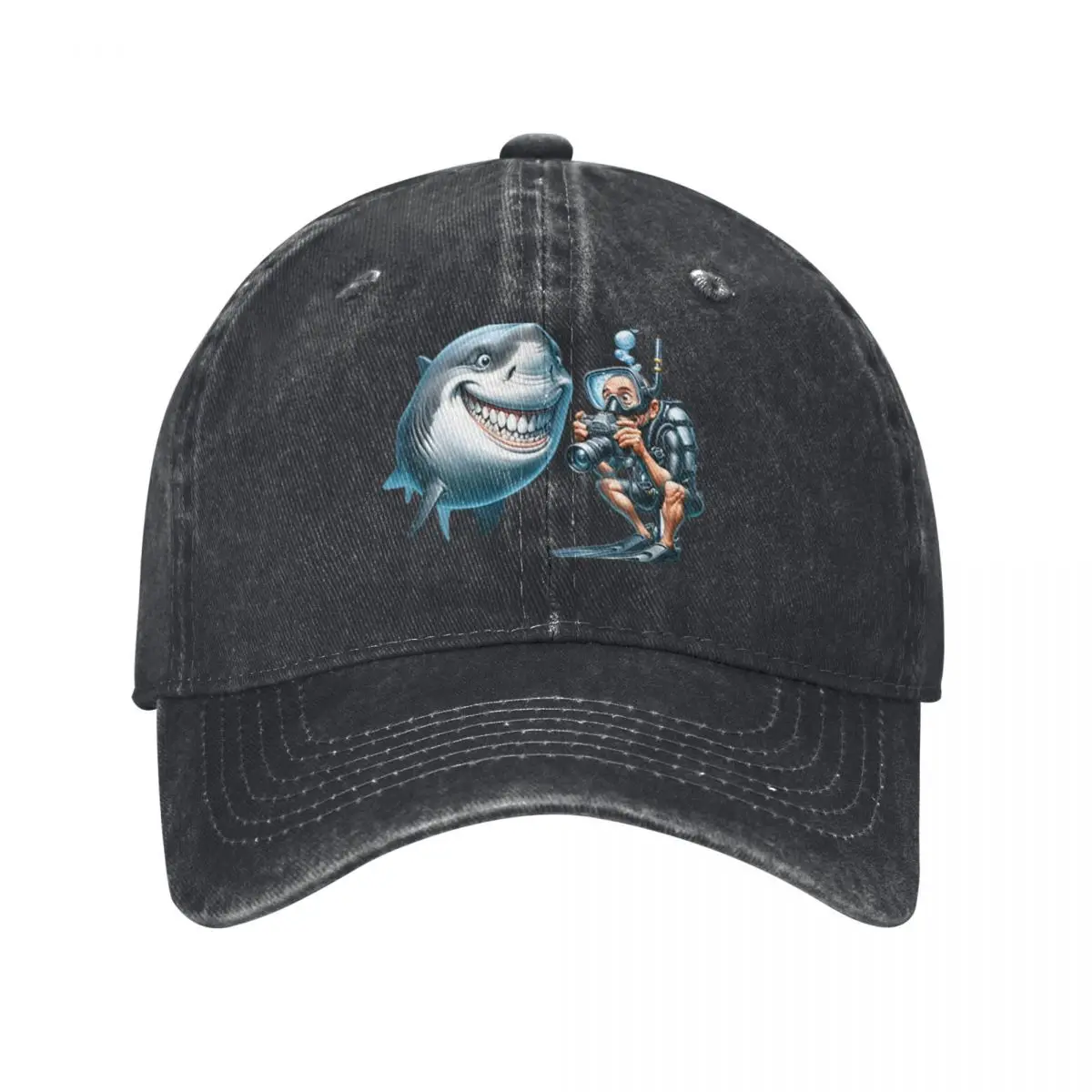 Great White Smile, Say Cheese Baseball Caps Vintage Denim Washed Headwear Unisex Style Outdoor Running Hats
Great White Smile, Say Cheese Baseball Caps Vintage Denim Washed Headwear Unisex Style Outdoor Running Hats