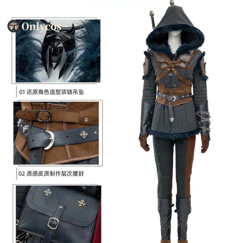 Ciri косплей костюм ведьмы 4, полный комплект, униформа для ролевых игр, карнавальный наряд на Хэллоуин для женщин и девочек, индивидуальный заказ
Ciri косплей костюм ведьмы 4, полный комплект, униформа для ролевых игр, карнавальный наряд на Хэллоуин для женщин и девочек, индивидуальный заказ