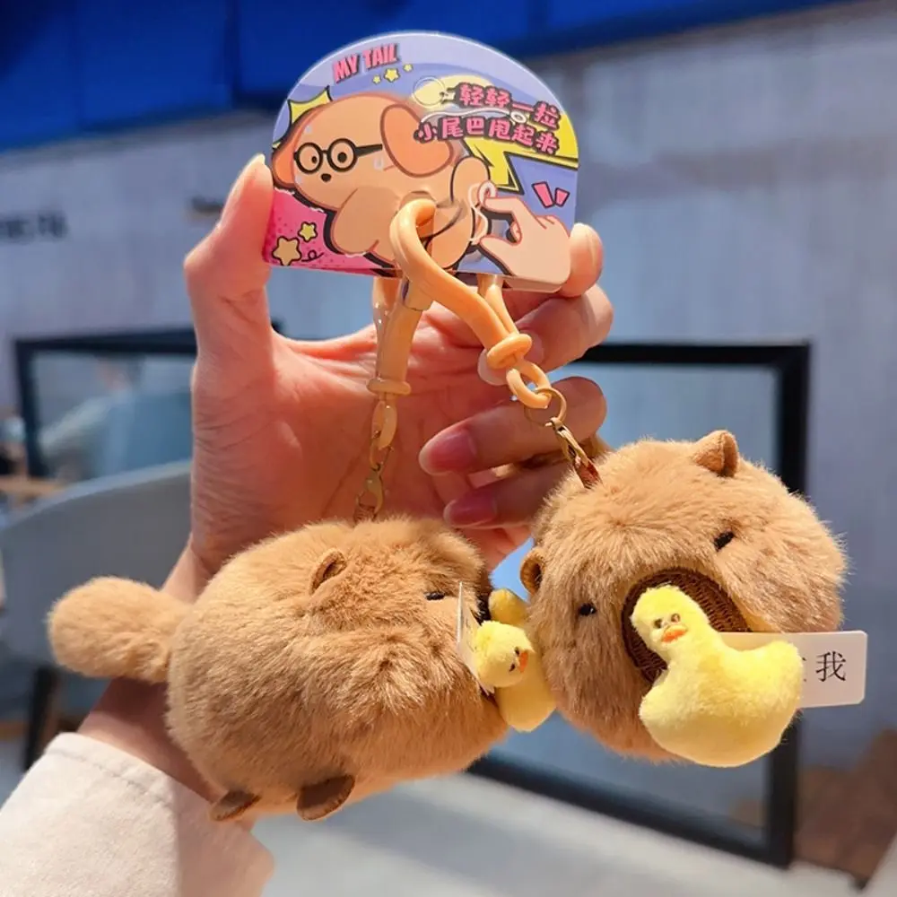 Cartoon Animal Plush Capybara Keychain Stuffed Fluffy Wag Tail Bag Hanging Pendant Cute Soft Car Key Ring Hanging Ornaments 
Cartoon Animal Plush Capybara Keychain Stuffed Fluffy Wag Tail Bag Hanging Pendant Cute Soft Car Key Ring Hanging Ornaments