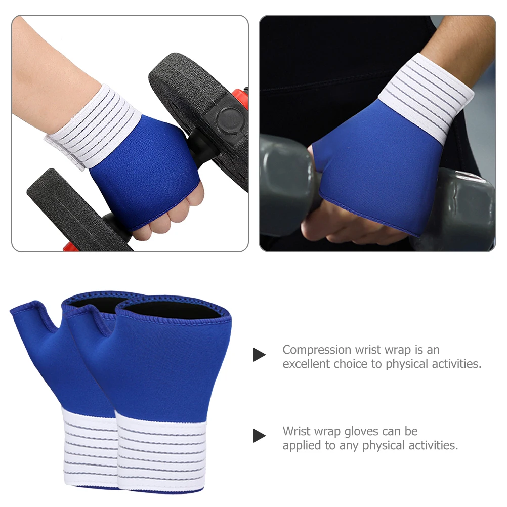 Compression Wrist Brace Breathable Thumb Blue Half Finger Gloves Support Women Men Volleyball Guard Flexibility Stability
Compression Wrist Brace Breathable Thumb Blue Half Finger Gloves Support Women Men Volleyball Guard Flexibility Stability