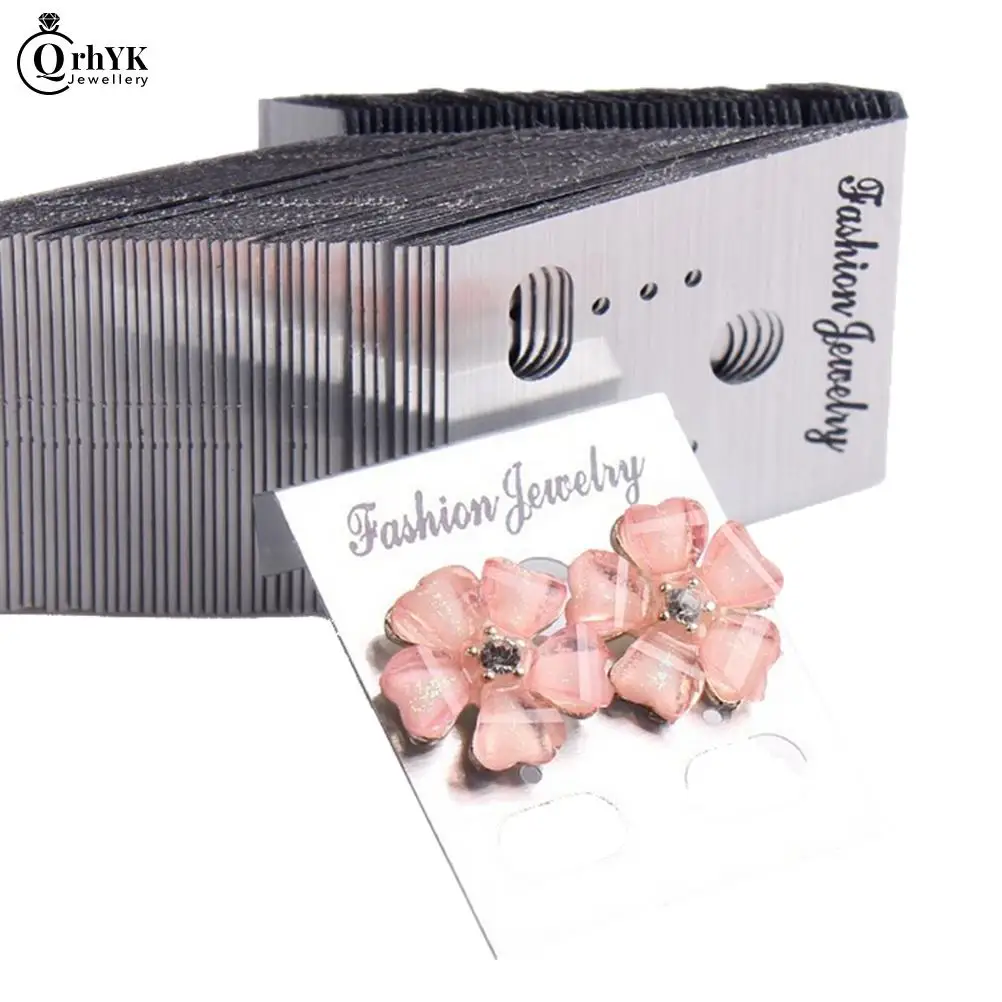 100pcs Plastic Professional Earring Ear Studs Pendants Display Hang Cards Jewelry Holder Rack Black White Gold Silver
100pcs Plastic Professional Earring Ear Studs Pendants Display Hang Cards Jewelry Holder Rack Black White Gold Silver