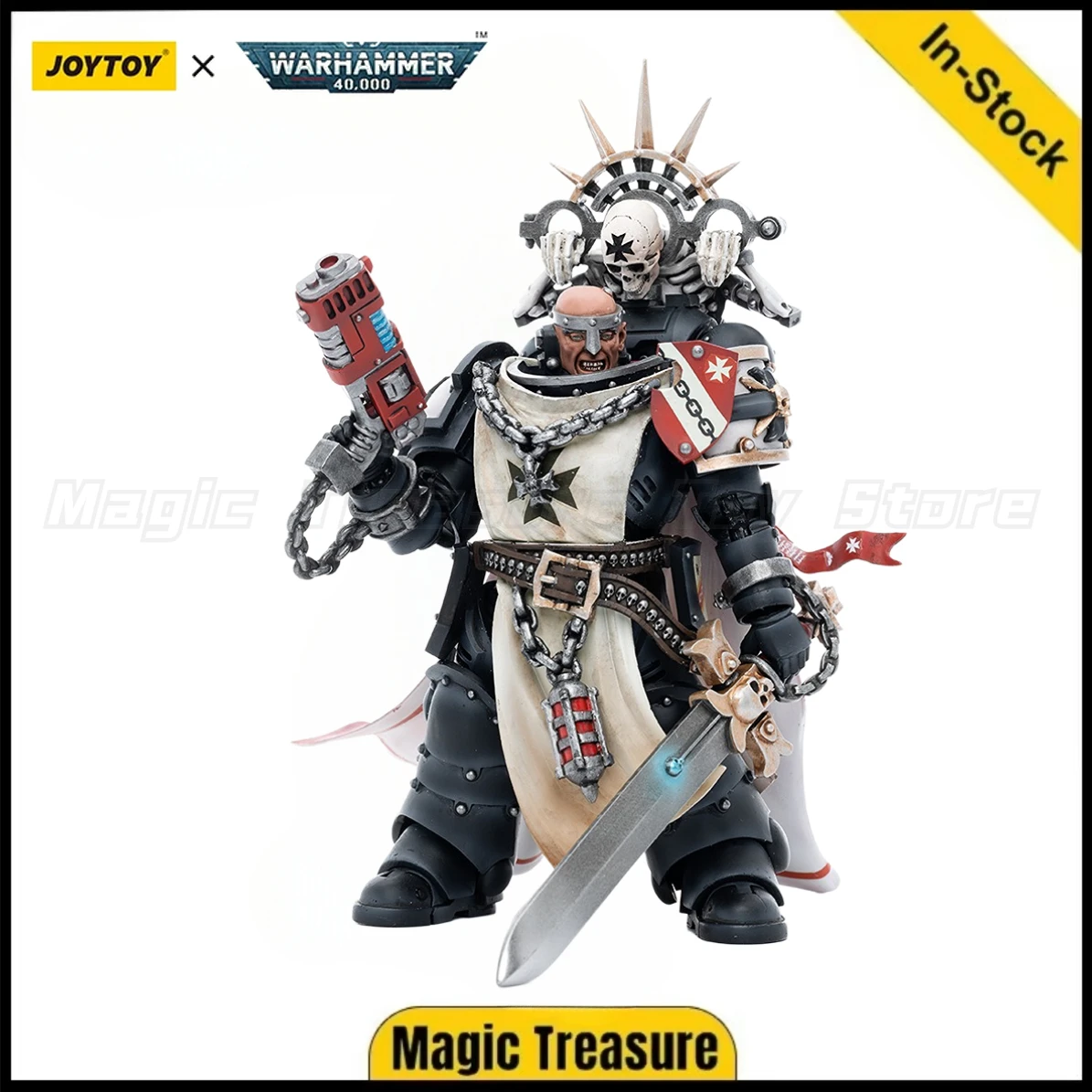 【In Stock】 JOYTOY 1/18 Action Figure Warhammer 40k Black Templars Marshal Baldeckrath Anime Ornaments Gifts
【In Stock】 JOYTOY 1/18 Action Figure Warhammer 40k Black Templars Marshal Baldeckrath Anime Ornaments Gifts
