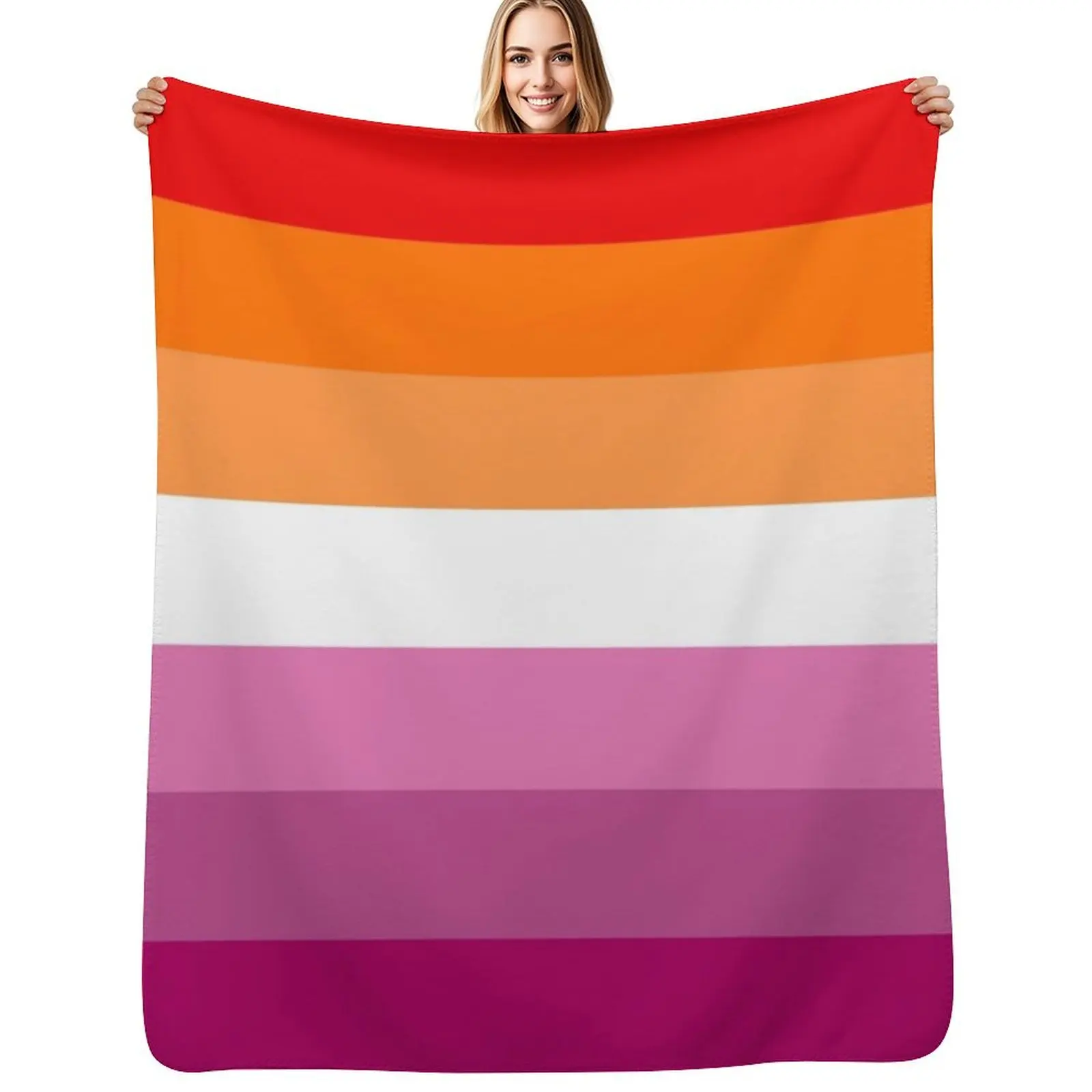 Lesbian Flag Throw Blanket Soft Sherpa Fleece Warm Blanket for Winter
Lesbian Flag Throw Blanket Soft Sherpa Fleece Warm Blanket for Winter
