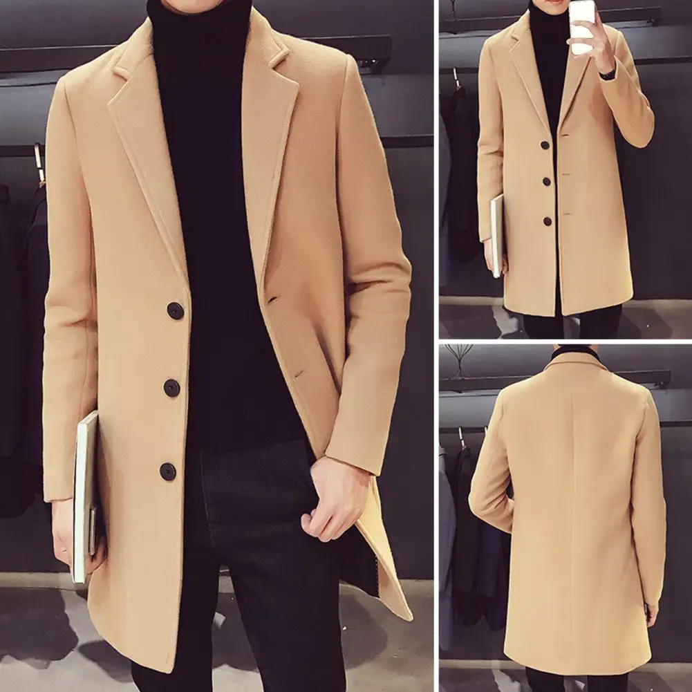 Зимняя длинная куртка, мужские модные тонкие плащи, пальто, мужская черная ветровка, однобортное осенне-зимнее шерстяное пальто
Зимняя длинная куртка, мужские модные тонкие плащи, пальто, мужская черная ветровка, однобортное осенне-зимнее шерстяное пальто