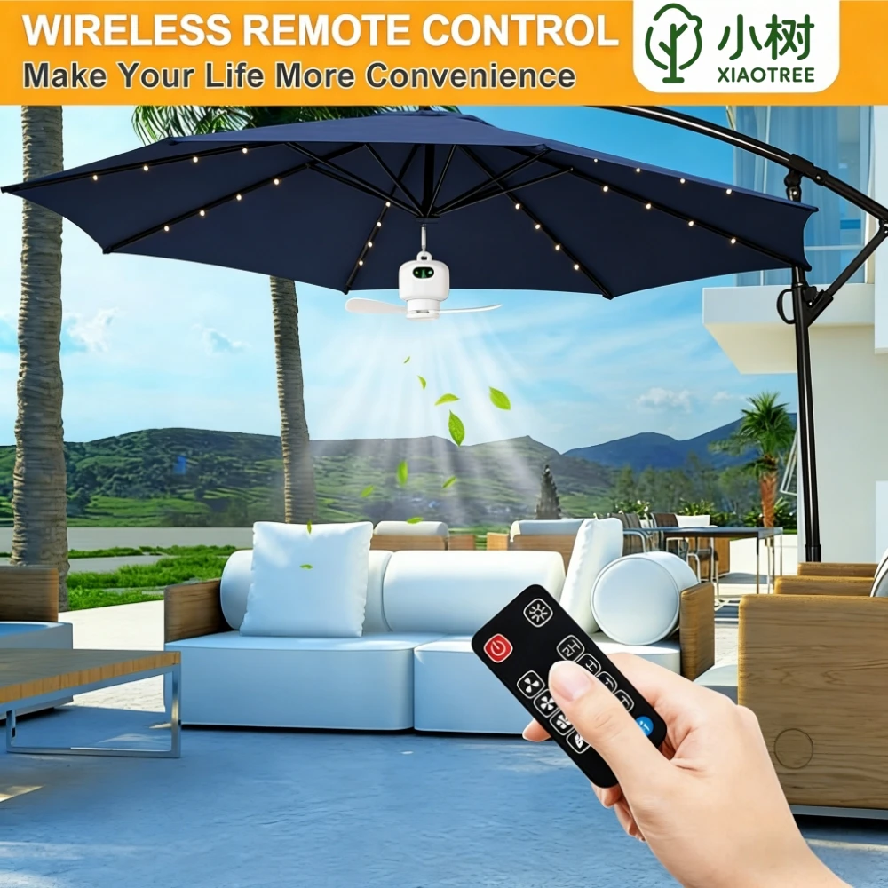 Portable Ceiling Fans 8000mAh Outdoor Camping Fan Tent Ventilator Cooler Rechargeable Electric Fan Remote Control LED Lighting
Portable Ceiling Fans 8000mAh Outdoor Camping Fan Tent Ventilator Cooler Rechargeable Electric Fan Remote Control LED Lighting