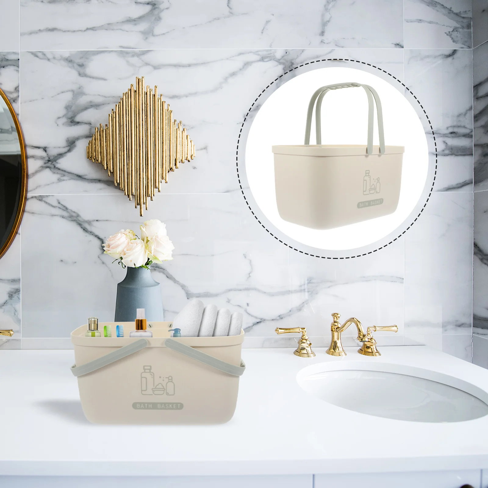 Vintage Portable Storage Basket Home Accessories for Back of Toilet Tank Pp Bowl Cleaners Handheld Shower
Vintage Portable Storage Basket Home Accessories for Back of Toilet Tank Pp Bowl Cleaners Handheld Shower