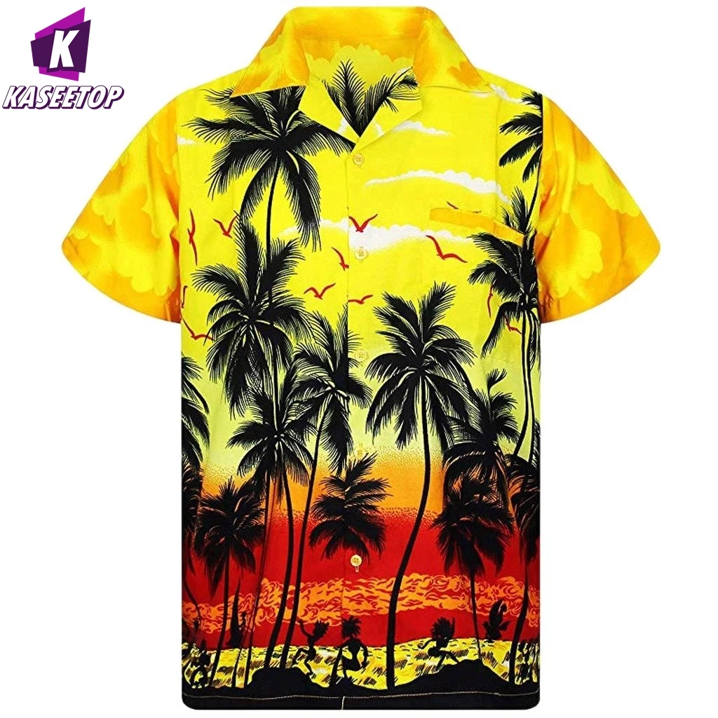 Summer Fashion 3D Shirts Men's Oversized Beach Button Shirt Short Sleeve Coconut Tree Print Hawaiian Top Men's Clothing Camiseta
Summer Fashion 3D Shirts Men's Oversized Beach Button Shirt Short Sleeve Coconut Tree Print Hawaiian Top Men's Clothing Camiseta