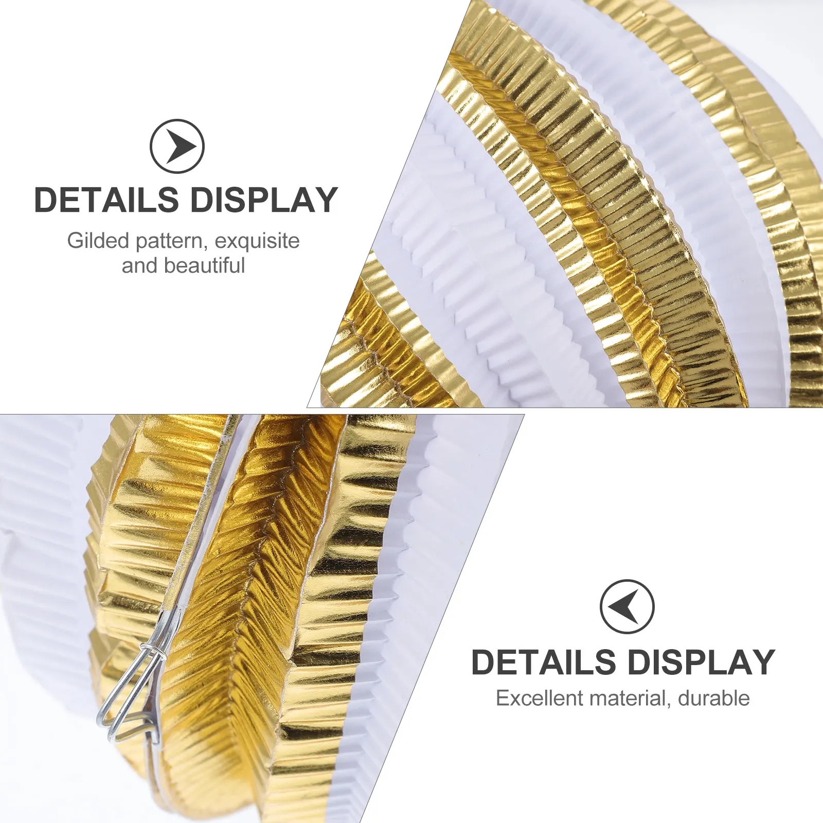 2pcs Gold Foil Paper Lanterns Decorative Hanging Wedding Party Home Decoration Foldable Lightweight Colorful Luminary Indoor
2pcs Gold Foil Paper Lanterns Decorative Hanging Wedding Party Home Decoration Foldable Lightweight Colorful Luminary Indoor