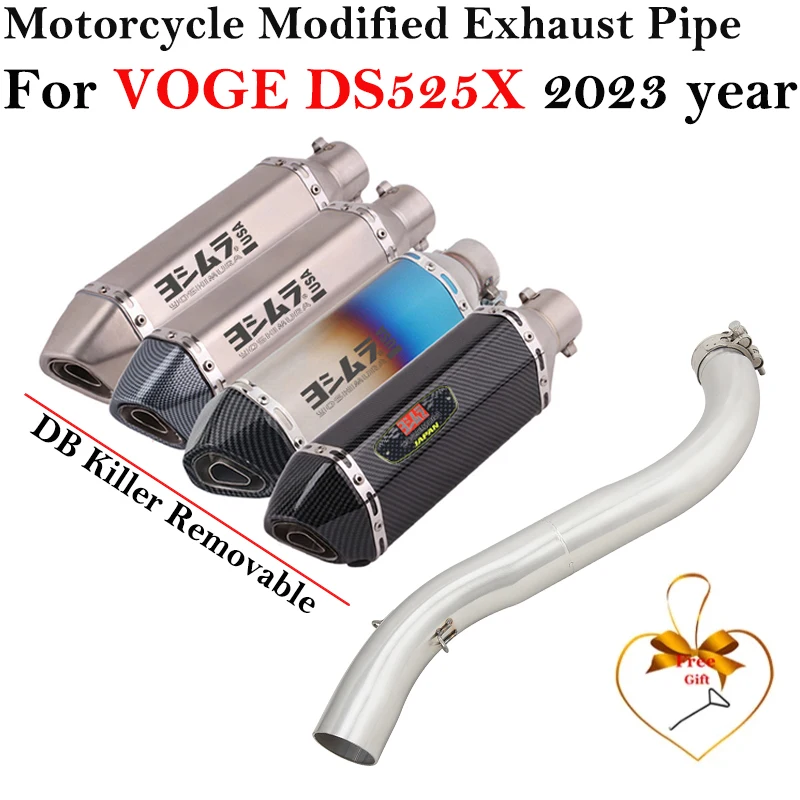 Slip On For VOGE DS525X DS 525X 2023 Motorcycle Exhaust Full Systems Escape DB Killer 51MM Muffler Tube Modify Middle Link Pipe
Slip On For VOGE DS525X DS 525X 2023 Motorcycle Exhaust Full Systems Escape DB Killer 51MM Muffler Tube Modify Middle Link Pipe