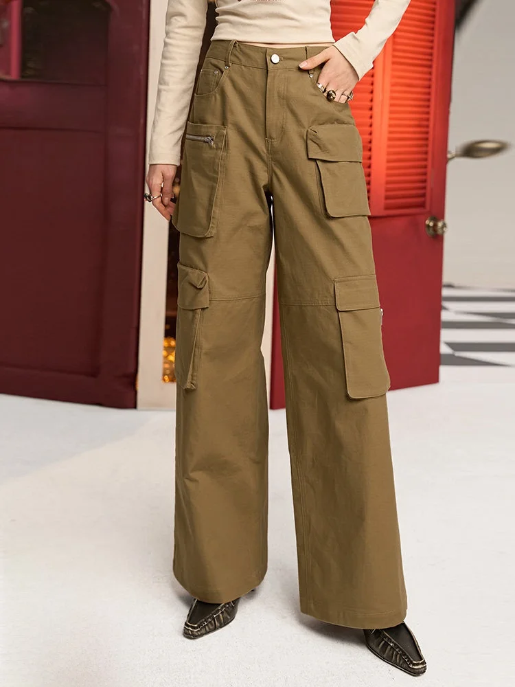 Elf Sa Women's Casual Loose Wide Leg Pants American Retro Workwear Trousers Autumn Faion Comfortable Cotton Pants
Elf Sa Women's Casual Loose Wide Leg Pants American Retro Workwear Trousers Autumn Faion Comfortable Cotton Pants