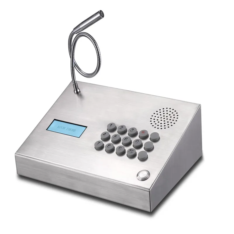 KNZD-59 SIP Microphone LCD Display Window Intercom with Amplifier Speaker for Bank Telecommunications Use
KNZD-59 SIP Microphone LCD Display Window Intercom with Amplifier Speaker for Bank Telecommunications Use
