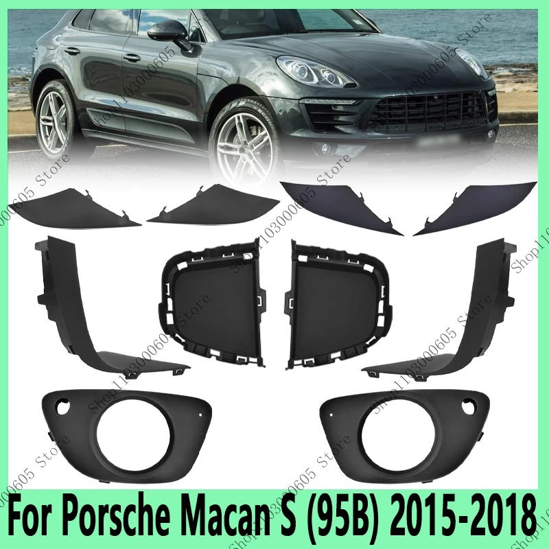 95B807795 95B807796 Car Exterior Front Bumper Edge Light Trim Strip Protective Cover For Porsche Macan S (95B) 2015-2018
95B807795 95B807796 Car Exterior Front Bumper Edge Light Trim Strip Protective Cover For Porsche Macan S (95B) 2015-2018