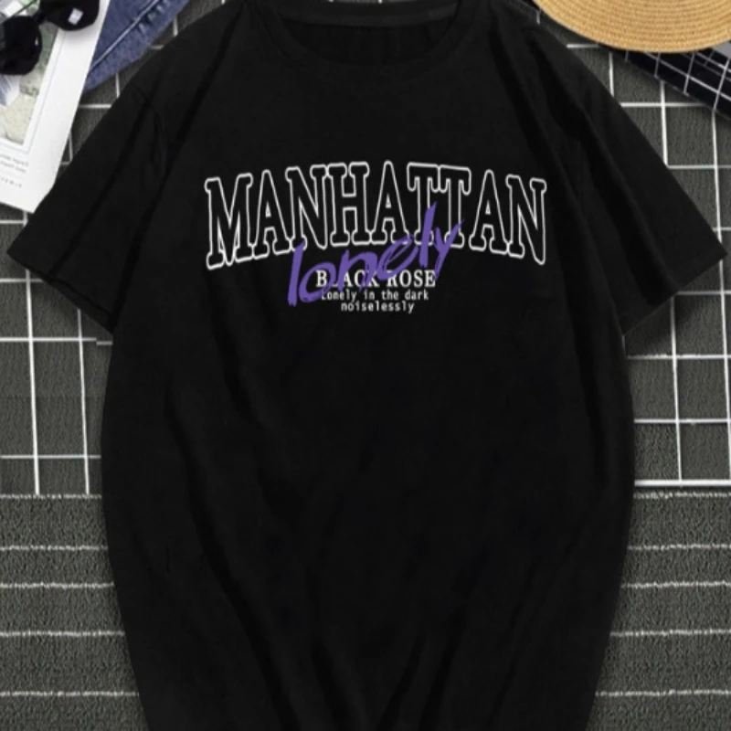 Hip Hop Streetwear Style Letter Mahattan Print Graphic Tees Y2K Men Oversized Tshirt Mens Round Neck Cotton Short Sleeve Tops
Hip Hop Streetwear Style Letter Mahattan Print Graphic Tees Y2K Men Oversized Tshirt Mens Round Neck Cotton Short Sleeve Tops