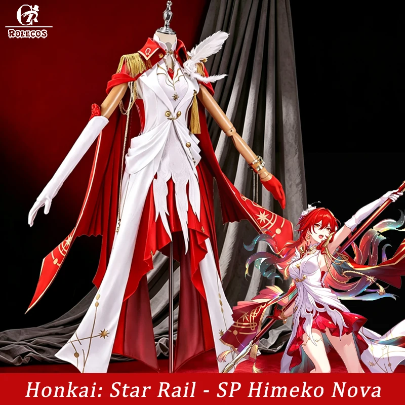 ROLECOS Himeko Cosplay Costume Game Honkai Star Rail Himeko Nova Cosplay Women Halloween Carnival Party Uniform White Dress
ROLECOS Himeko Cosplay Costume Game Honkai Star Rail Himeko Nova Cosplay Women Halloween Carnival Party Uniform White Dress