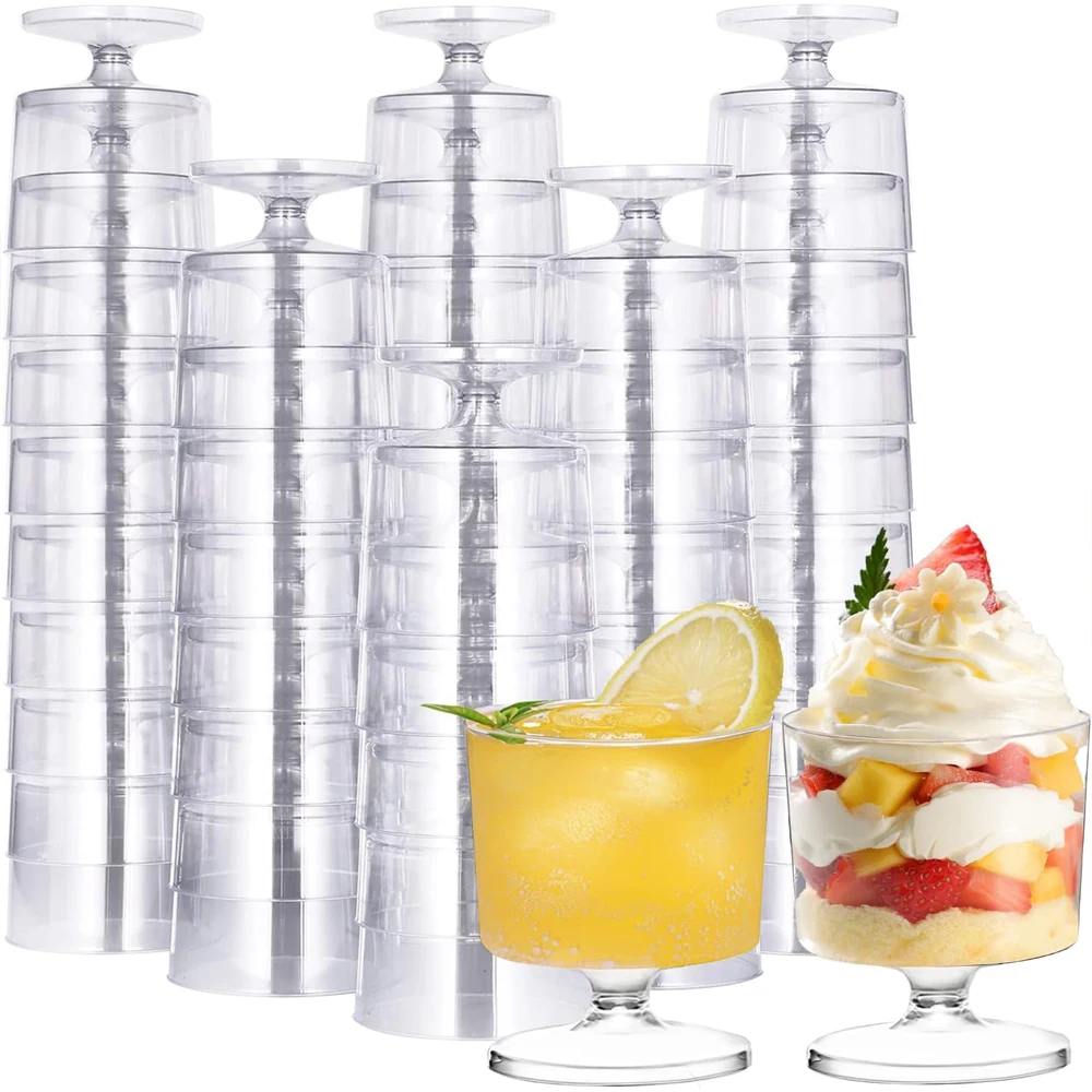 2 Oz Clear Plastic Wine Glasses Hard Disposable Shot / Drink Glasses Ideal for Home Party Wedding Drinking Dessert Ice Cream
2 Oz Clear Plastic Wine Glasses Hard Disposable Shot / Drink Glasses Ideal for Home Party Wedding Drinking Dessert Ice Cream