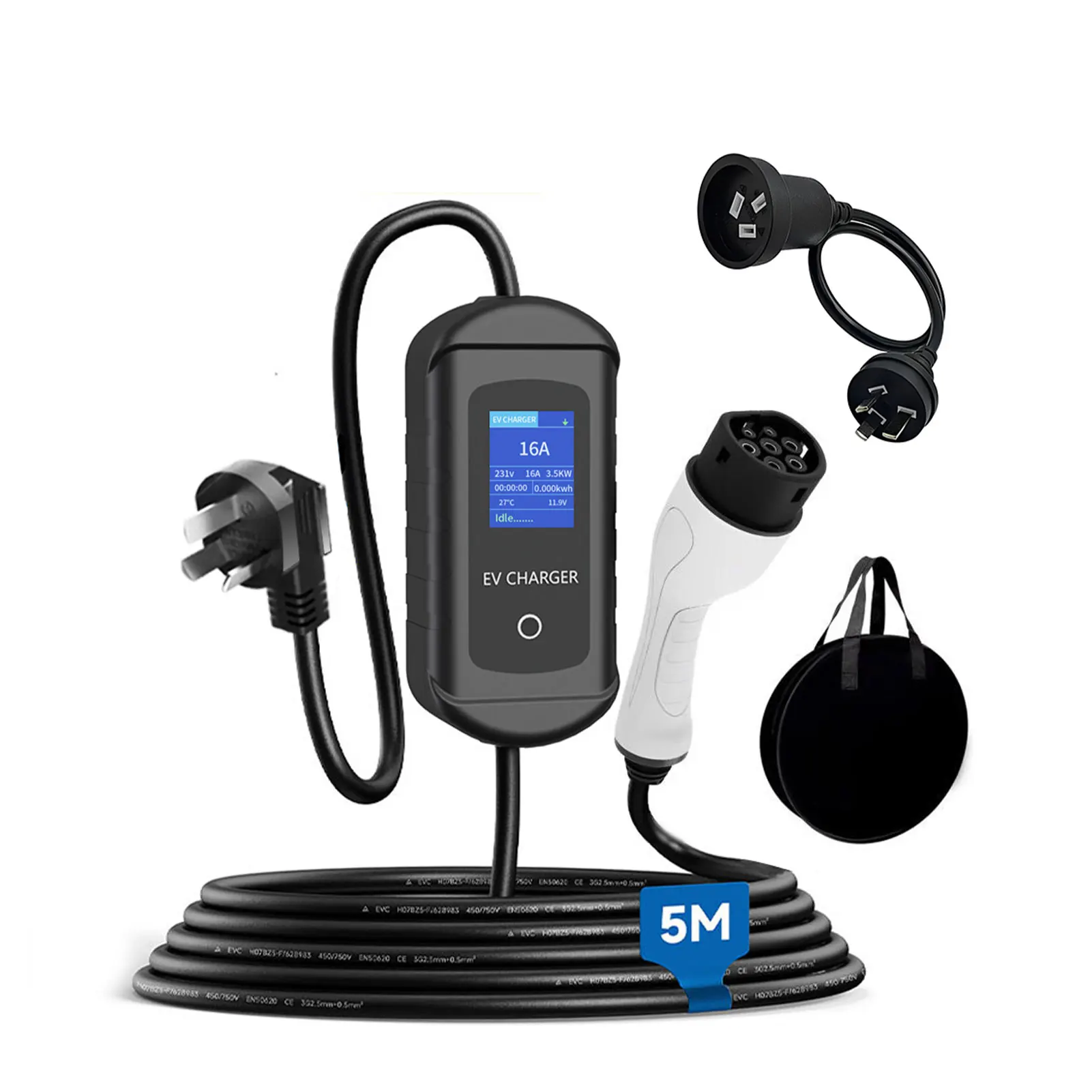 Portable Type 2 EV Charger With APP WIFI Control And Handbag EV Charger Type2 EV Charger Portable EV
Portable Type 2 EV Charger With APP WIFI Control And Handbag EV Charger Type2 EV Charger Portable EV