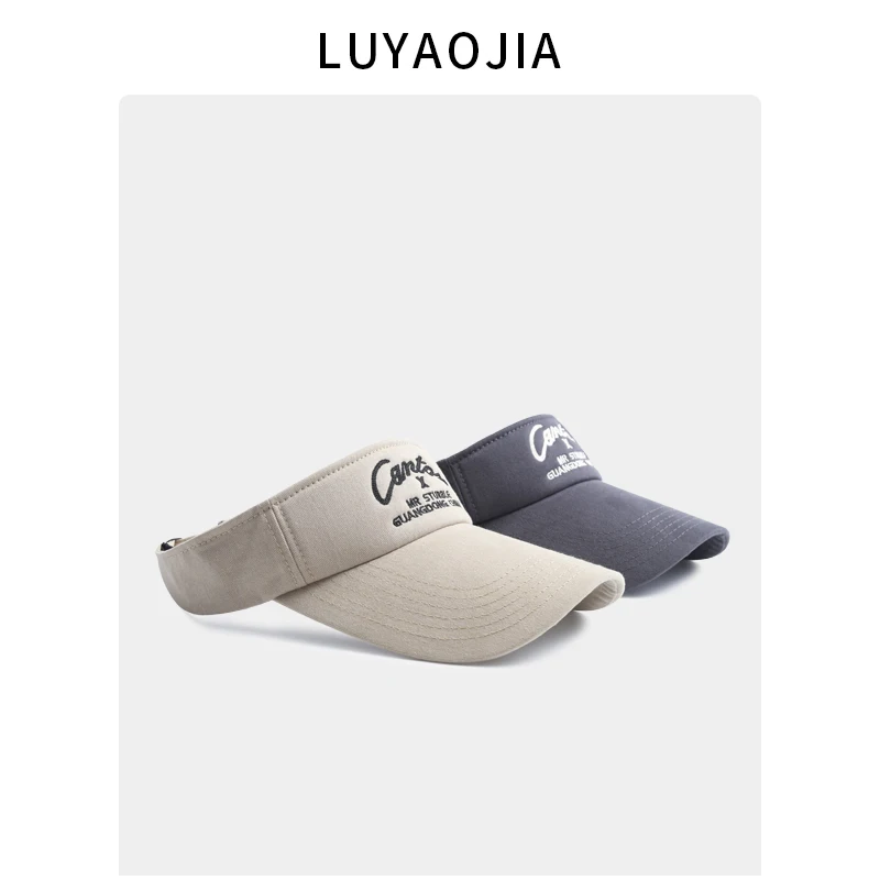 Sports Outdoor Sun Protection Visor Cap Women's Korean-Style Letter Embroidered Wide Brim Makes Face Look Smaller Casual Sun Hat
Sports Outdoor Sun Protection Visor Cap Women's Korean-Style Letter Embroidered Wide Brim Makes Face Look Smaller Casual Sun Hat