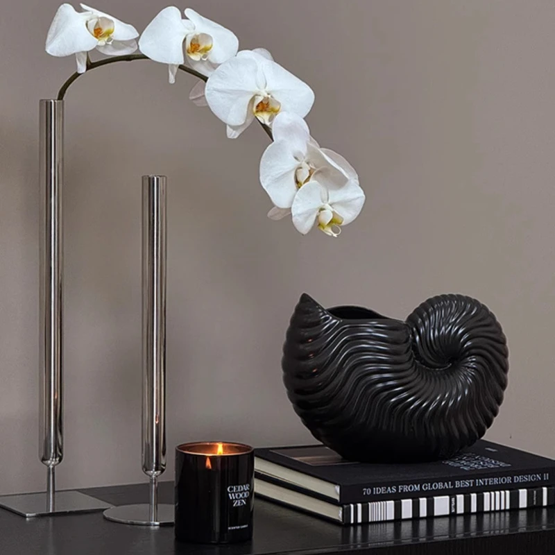 Ваза из раковины во французском стиле, художественный домашний декор середины века, роскошный прибрежный стол, центральная часть, элегантная керамическая ваза для цветов
Ваза из раковины во французском стиле, художественный домашний декор середины века, роскошный прибрежный стол, центральная часть, элегантная керамическая ваза для цветов