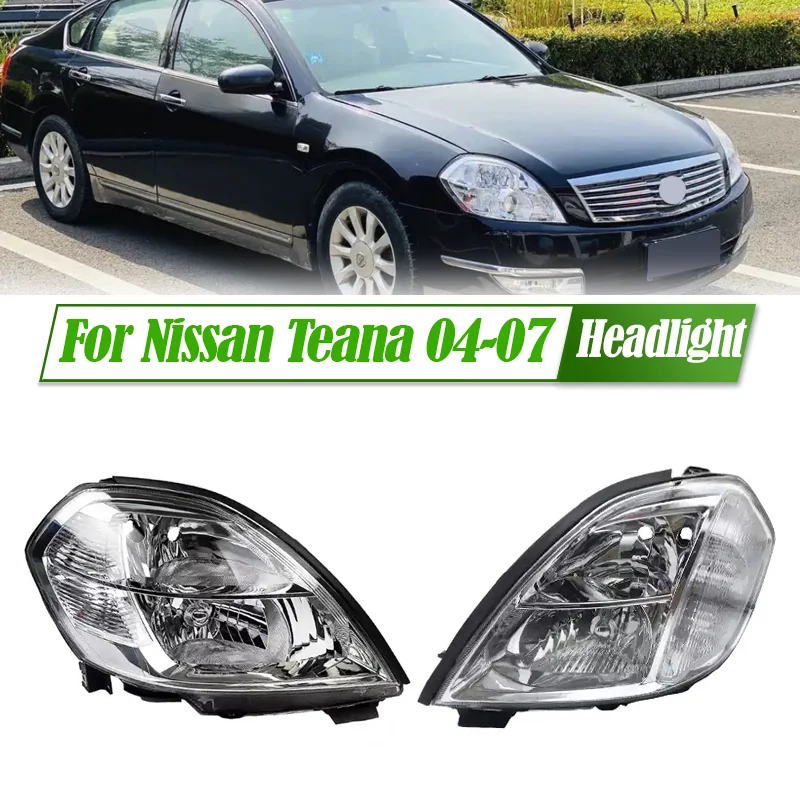 Для Nissan Teana 04-07 галогенная фара в сборе, OEM-стиль, цоколь для передней фары, замена Plug & Play
Для Nissan Teana 04-07 галогенная фара в сборе, OEM-стиль, цоколь для передней фары, замена Plug & Play