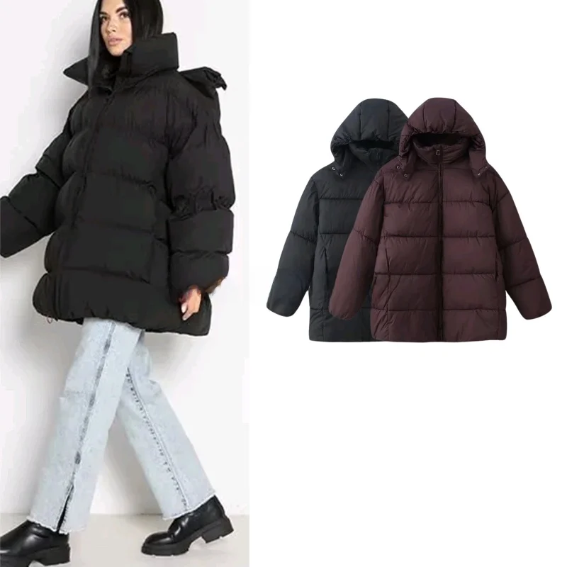Winter New Arrival Women's Casual Loose Fit Long Sve Hooded Warm Cotton Jaet Coat Zipper Closure Color Commute Sle
Winter New Arrival Women's Casual Loose Fit Long Sve Hooded Warm Cotton Jaet Coat Zipper Closure Color Commute Sle