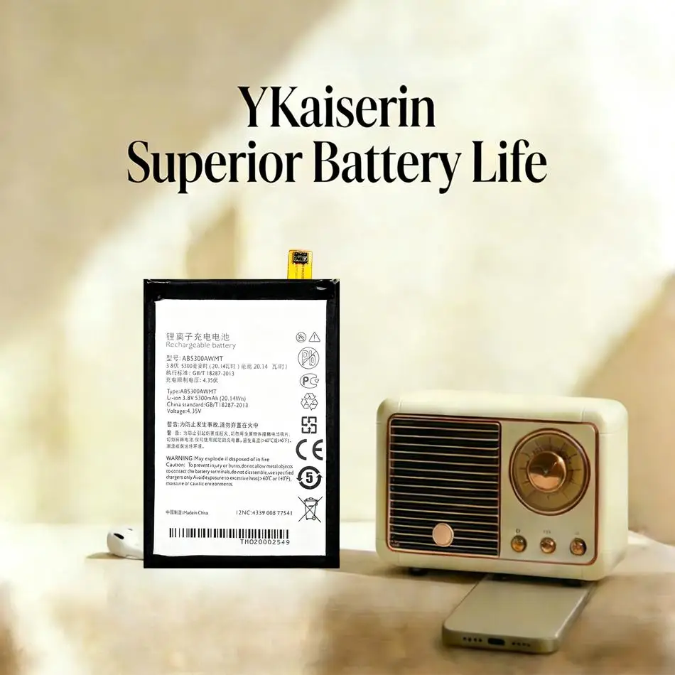 AB5300AWMT Аккумулятор для мобильного телефона с длительным сроком службы емкостью 5300 мАч для Philips W6610 W6618
AB5300AWMT Аккумулятор для мобильного телефона с длительным сроком службы емкостью 5300 мАч для Philips W6610 W6618