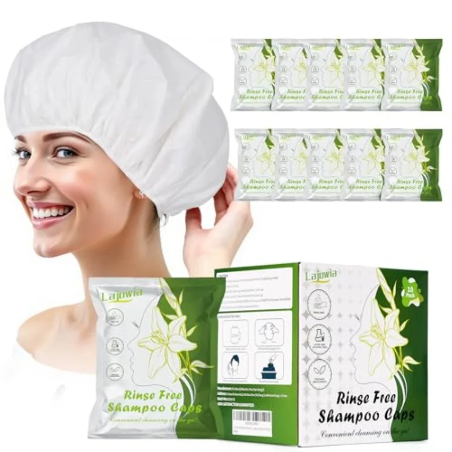 10 Pack Shampoo Caps No Need Rinse, Waterless Shampoo Cap Hair Wash for Bedridden Patients Elderly for Post Surgery, Hospital,
10 Pack Shampoo Caps No Need Rinse, Waterless Shampoo Cap Hair Wash for Bedridden Patients Elderly for Post Surgery, Hospital,