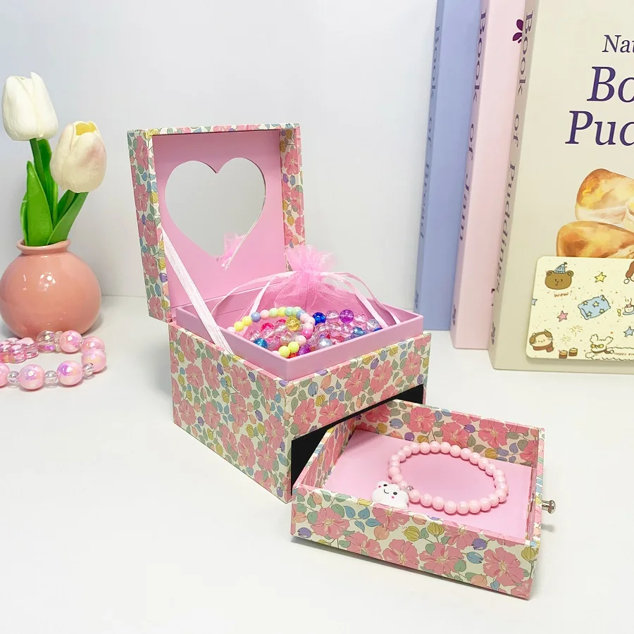 Ladies Gift Box Double Layers Portable Storage Box Square Papercard Jewelry Organizer Display Wedding Party Favor Supplies S027
Ladies Gift Box Double Layers Portable Storage Box Square Papercard Jewelry Organizer Display Wedding Party Favor Supplies S027