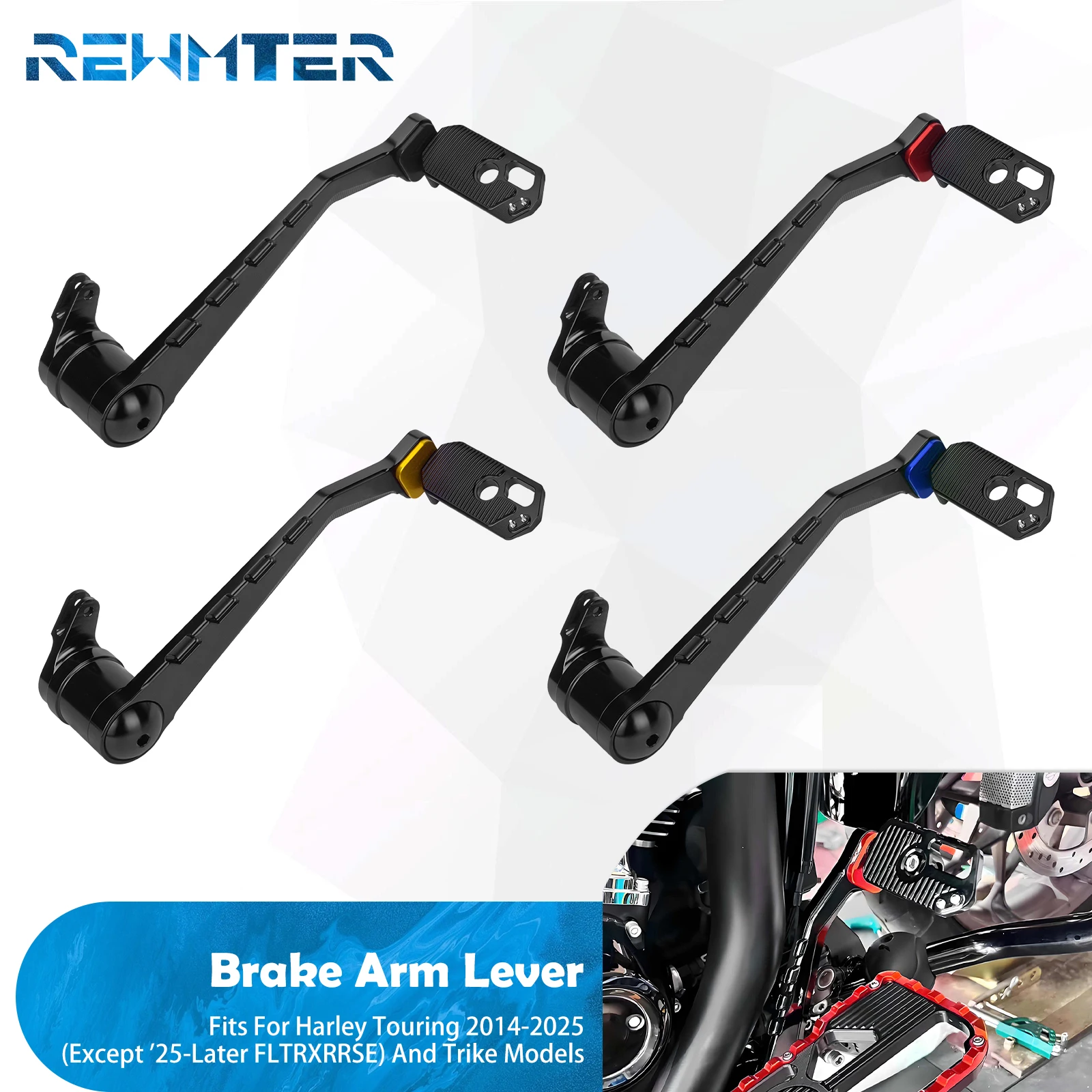 Motorcycle Brake Arm Lever Aluminum Foot Pegs Pedal Arm Lever Kit For Harley Touring Road King Electra Street Glide FLHT 14-2025
Motorcycle Brake Arm Lever Aluminum Foot Pegs Pedal Arm Lever Kit For Harley Touring Road King Electra Street Glide FLHT 14-2025