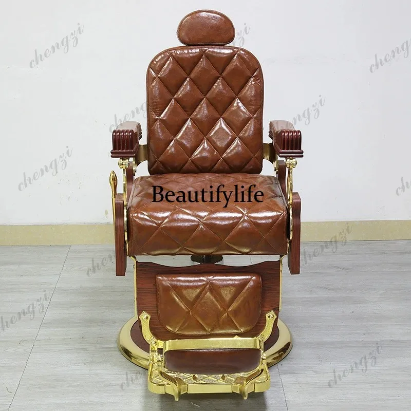 k182 European American Men's Barber Chair Shaving Hairdressing Retro Large Barber Chair Cutting Stool Salon
k182 European American Men's Barber Chair Shaving Hairdressing Retro Large Barber Chair Cutting Stool Salon