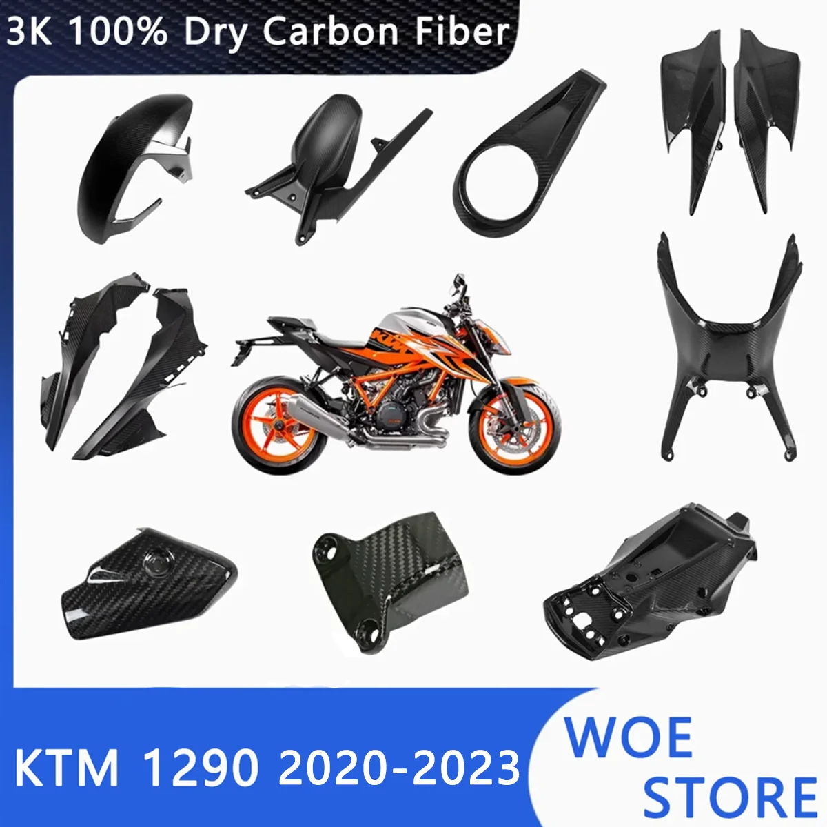 For KTM Superduke 1290 2020 2021 2022 3K 100% Dry Carbon Fiber Motorcycle Accessories Frame Cover Fender Fuel Tank Side Panel
For KTM Superduke 1290 2020 2021 2022 3K 100% Dry Carbon Fiber Motorcycle Accessories Frame Cover Fender Fuel Tank Side Panel