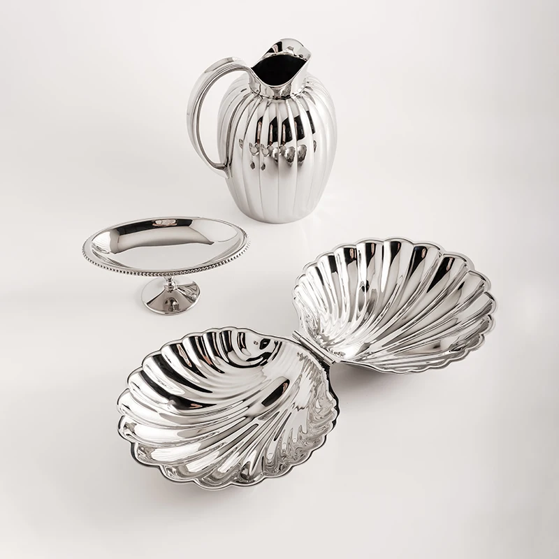 Ele European Sle Stainl Steel ell Fruit Plate Nut Sna Tray Decorative Ornaments for Living Room Coffee Table
Ele European Sle Stainl Steel ell Fruit Plate Nut Sna Tray Decorative Ornaments for Living Room Coffee Table
