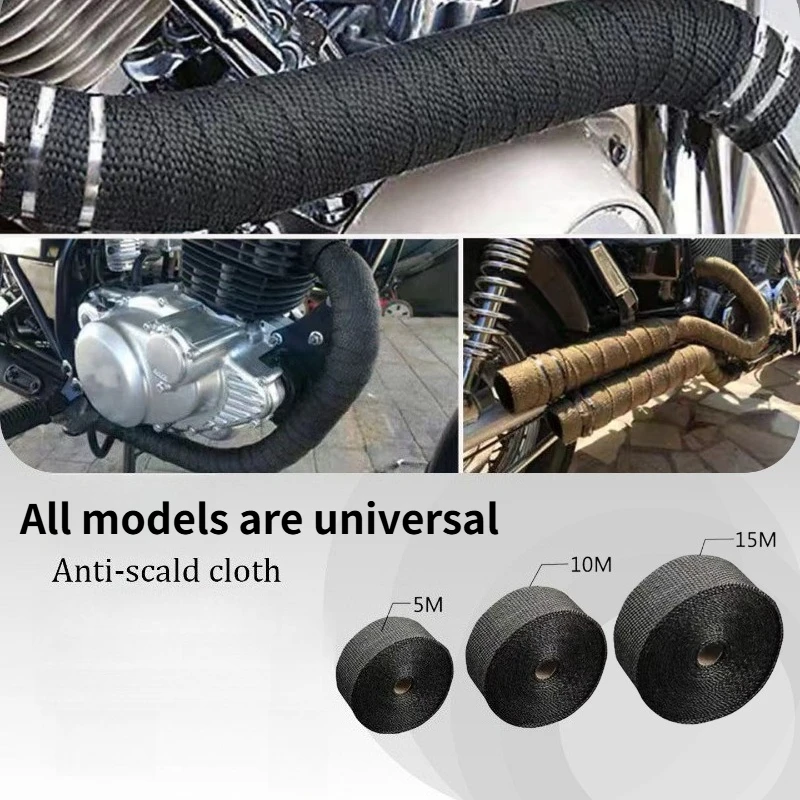 Motorcycle Car Exhaust Pipe Header Wrap Heat Shield Cloth Fireproof High Temp Resistant Anti-Scald
Motorcycle Car Exhaust Pipe Header Wrap Heat Shield Cloth Fireproof High Temp Resistant Anti-Scald