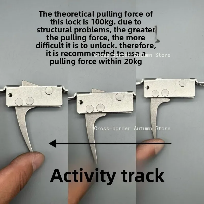 Stainless steel machine tool positioning lock, press-type mechanical lock, wire rope lock, bow and arrow release switch
Stainless steel machine tool positioning lock, press-type mechanical lock, wire rope lock, bow and arrow release switch