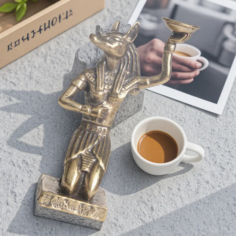 Exquisite Brass Anubis Statue Ancient Egypt Decor Lifelike Creative Gift Home Office Brass Statues Anubis Shaped Figurine
Exquisite Brass Anubis Statue Ancient Egypt Decor Lifelike Creative Gift Home Office Brass Statues Anubis Shaped Figurine