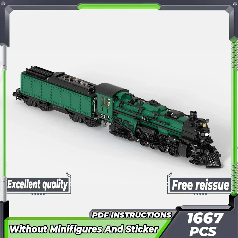 Moc Building Bricks City Train Model Steam Locomotive And Coal Tender Technology Blocks Gifts Christmas Toys DIY Sets Assembly
Moc Building Bricks City Train Model Steam Locomotive And Coal Tender Technology Blocks Gifts Christmas Toys DIY Sets Assembly