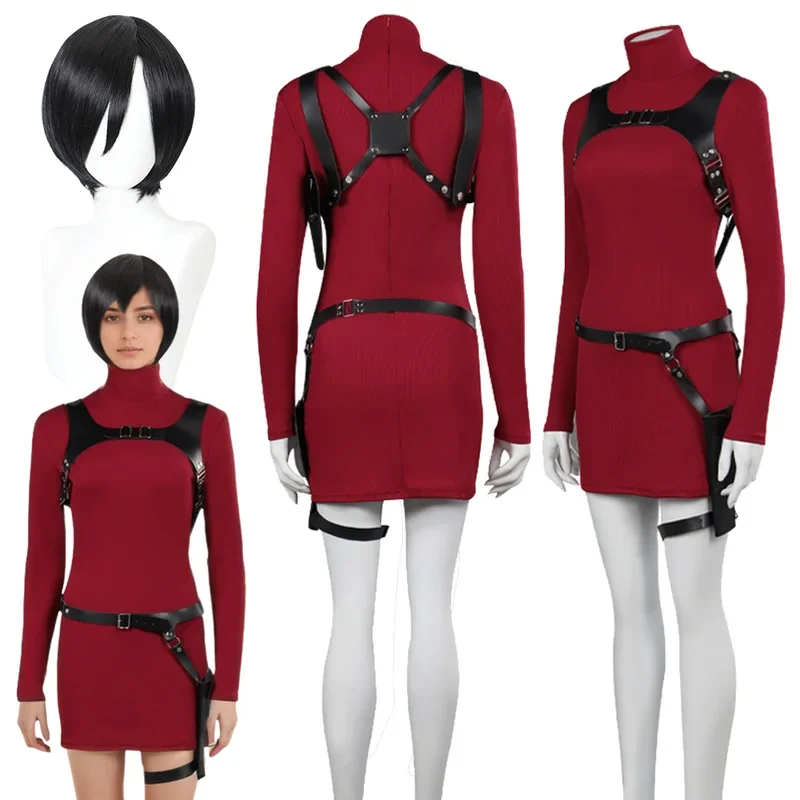 Ada Wong cosplay wigs women costume game Resident 4 ʹ Fantasia outfits fancy dress up party cloth for Female Role Playing
Ada Wong cosplay wigs women costume game Resident 4 ʹ Fantasia outfits fancy dress up party cloth for Female Role Playing