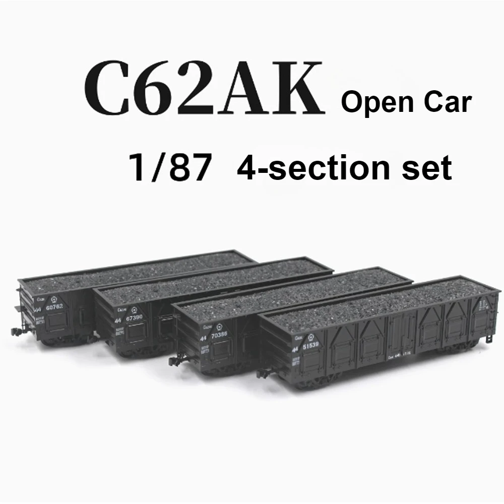 CMR HO Type 1/87 Train Model C62AK Open Car Freight Mine Car Metal Wheel Four-section Carriage Set Boy Toy Gift
CMR HO Type 1/87 Train Model C62AK Open Car Freight Mine Car Metal Wheel Four-section Carriage Set Boy Toy Gift